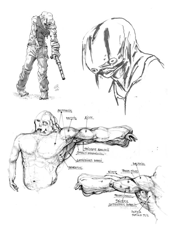 BioShock Concept Art (Cult of Rapture > Downloads: BioShock Artbook (enemies))