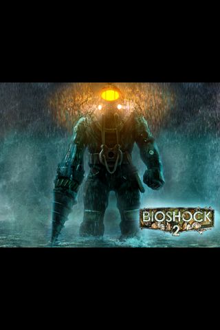 BioShock 2 Wallpaper (Official game website > Downloads (Wallpapers)): Rain iphone