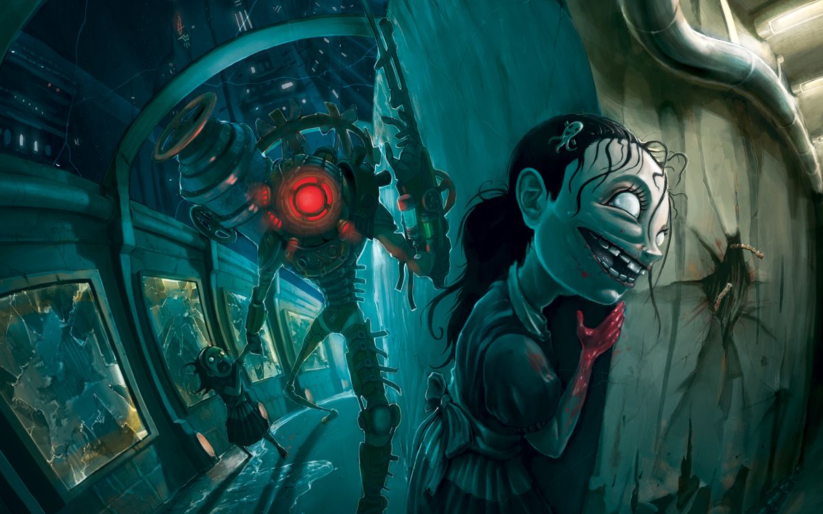 BioShock 2 Wallpaper (Official game website > Downloads (Wallpapers)): The Sisters