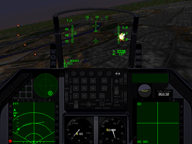 Back to Baghdad Screenshot (Military Simulations website, 1997): Approaching Baghdad