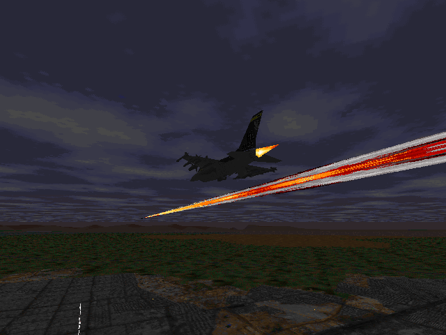 Back to Baghdad Screenshot (Military Simulations website, 1997): Aim120 Launch