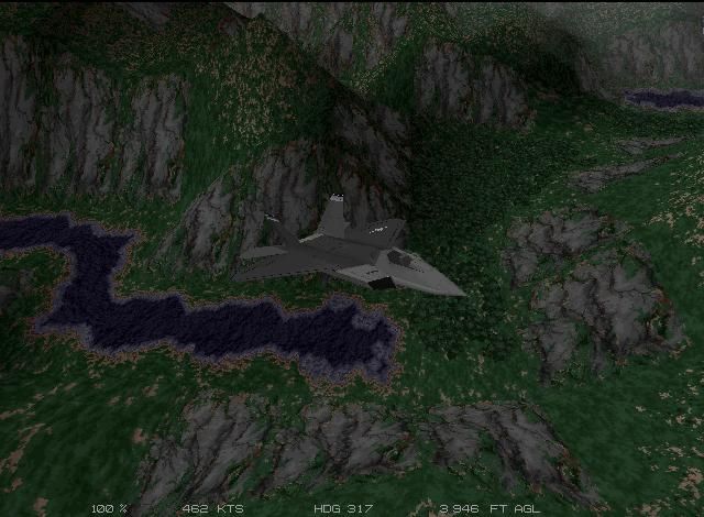 JetFighter III Screenshot (Interplay Productions website, 1996): Screenshot on the second screenshot page (Wayback Machine link).