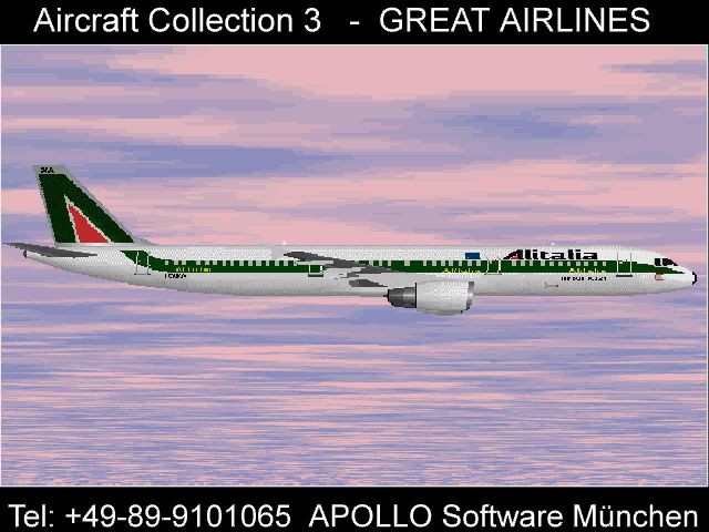 Apollo Collection 3: Great Airlines Screenshot (Apollo promotional video clips 1996-03-25): A321-100