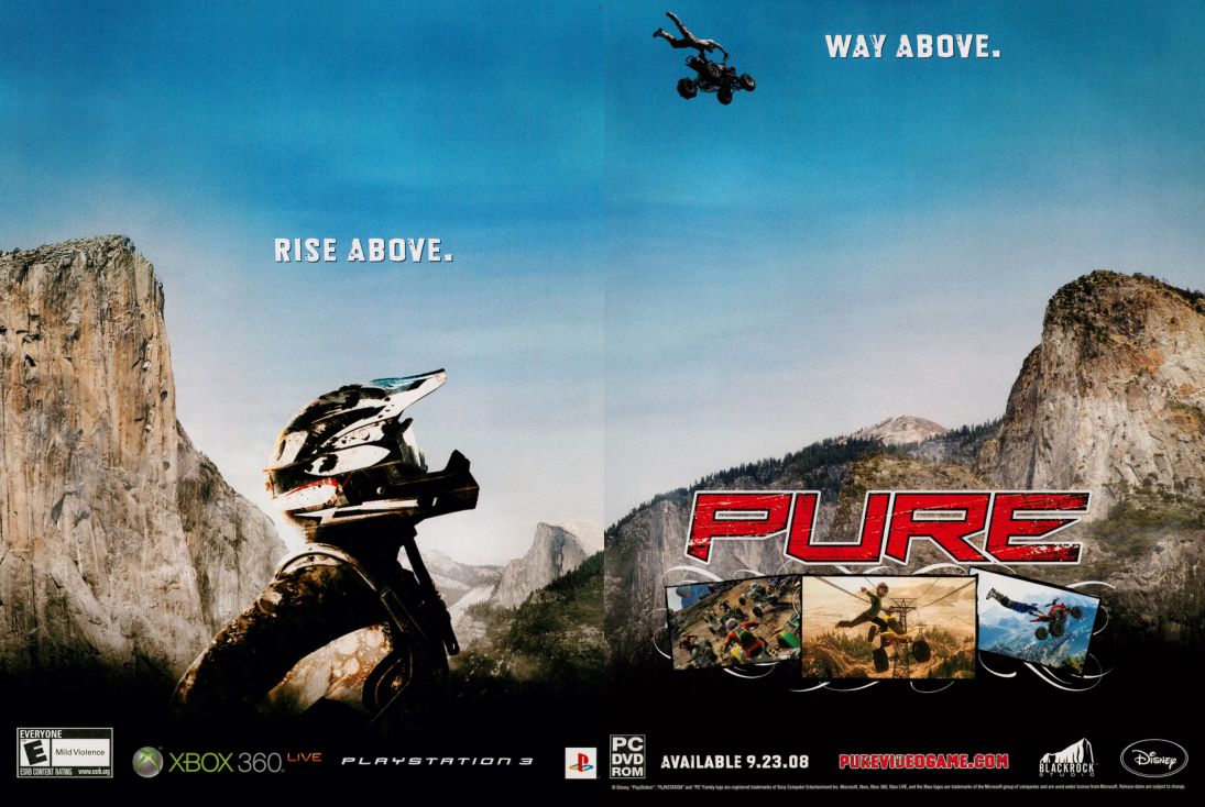 Pure Magazine Advertisement (Magazine Advertisements): GamePro (U.S.) Issue #241 (October 2008)