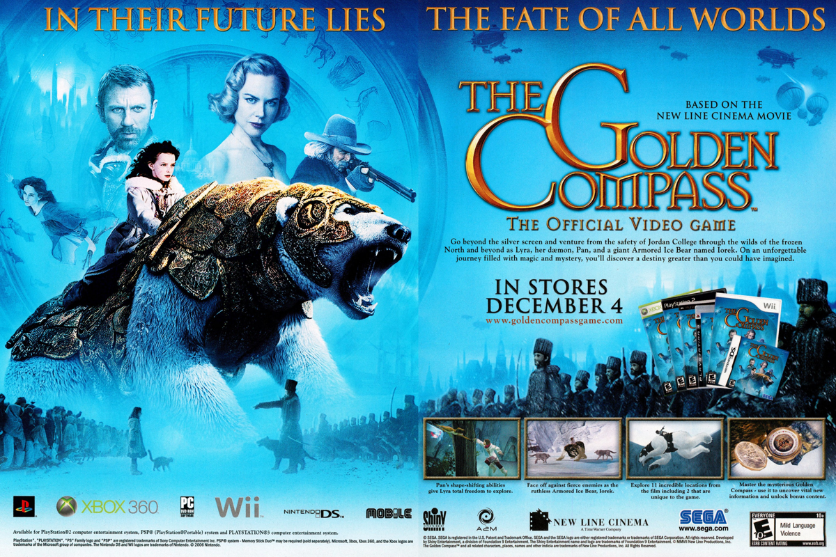 The Golden Compass Magazine Advertisement (Magazine Advertisements): GamePro (U.S.) Issue #231 (December 2007)