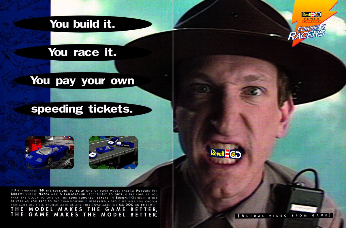 European Racers Magazine Advertisement (Magazine Advertisements): Electronic Gaming Monthly (United States), Issue #047 (June 1993)
