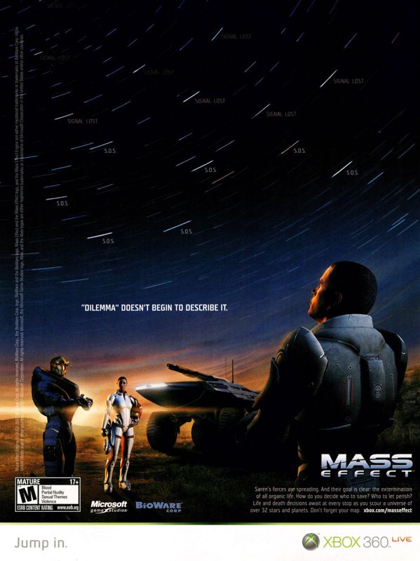Mass Effect Magazine Advertisement (Magazine Advertisements): GamePro (U.S.) Issue #231 (December 2007)