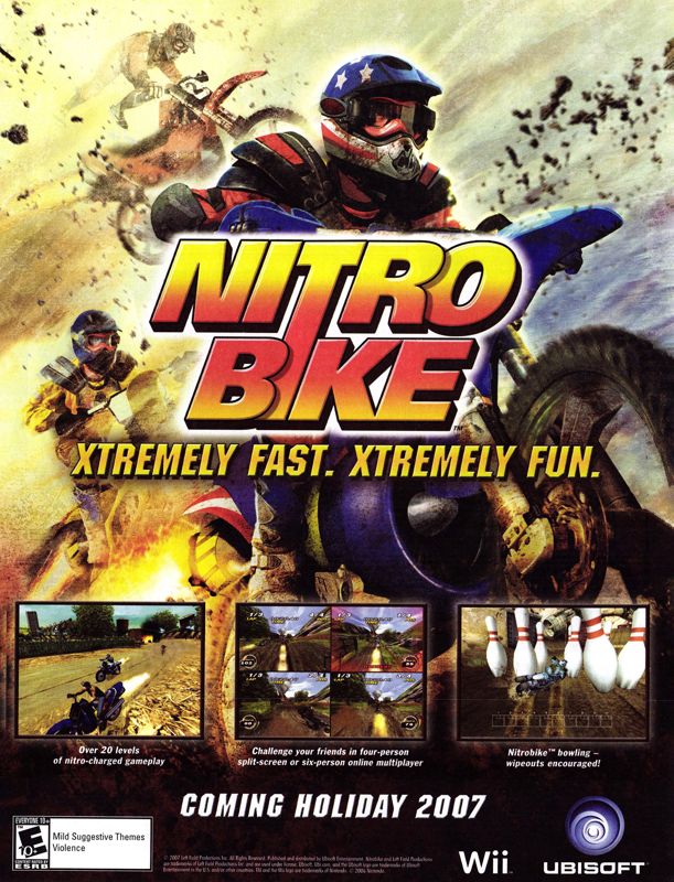 Nitrobike Magazine Advertisement (Magazine Advertisements): GamePro (U.S.) Issue #231 (December 2007)