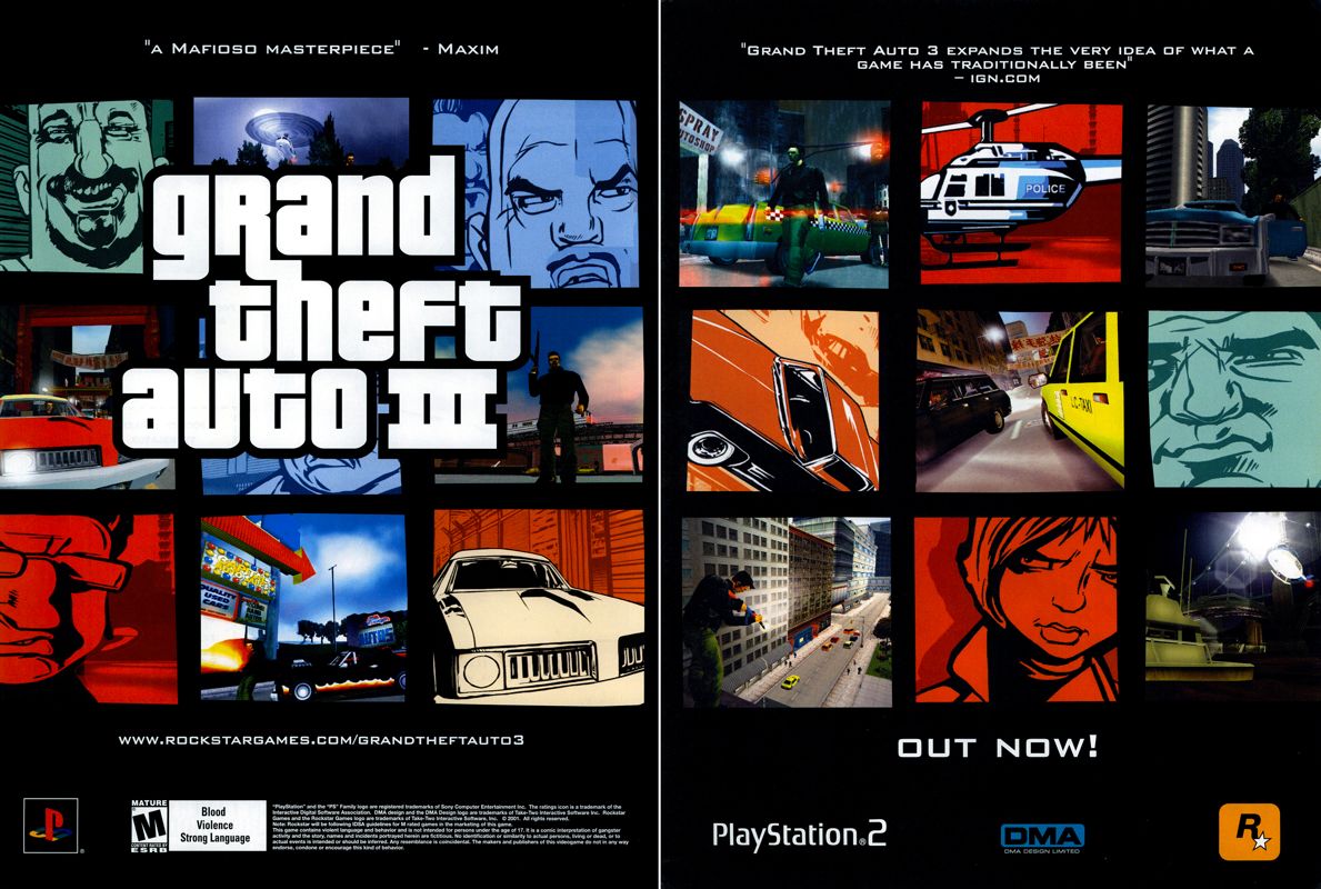 Grand Theft Auto III Magazine Advertisement (Magazine Advertisements): Next Generation (United States), Issue 84 (December 2001)