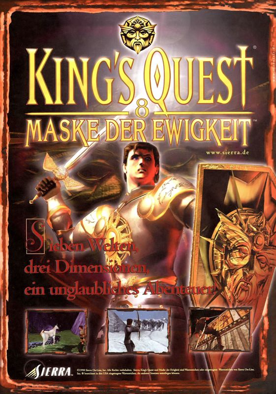 King's Quest: Mask of Eternity Magazine Advertisement (Magazine Advertisements): Best of Sierra Nr. 10, Germany