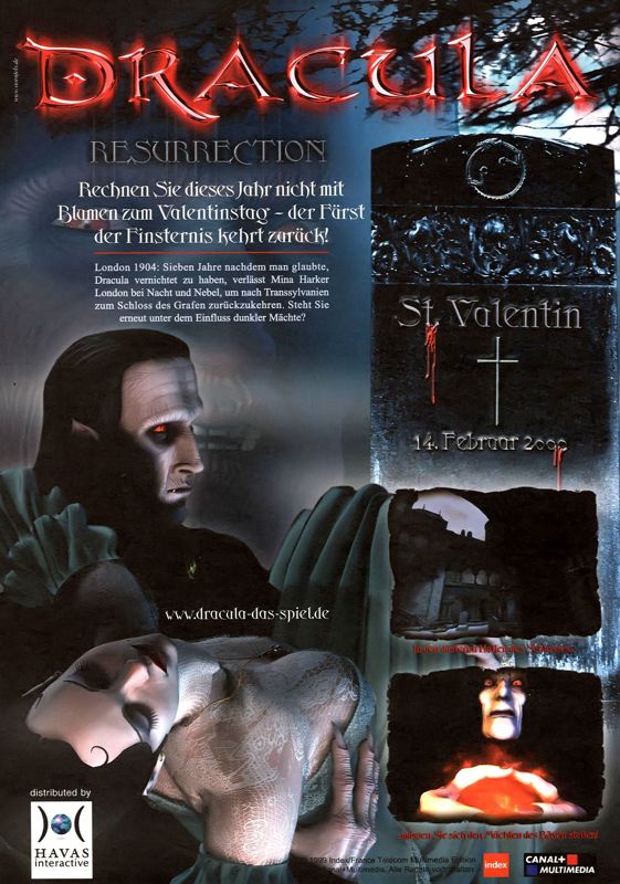 Dracula: The Resurrection Magazine Advertisement (Magazine Advertisements): Best of Sierra Nr. 17, Germany