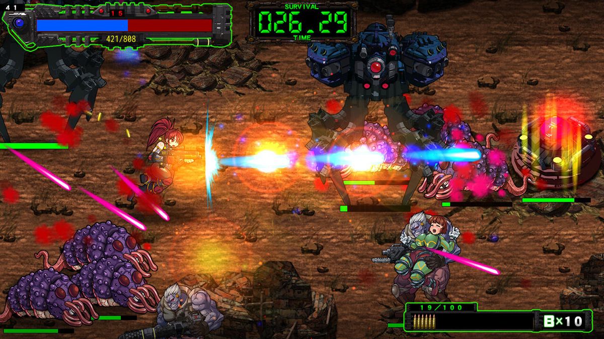Pixel Game Maker Series: Tentacled Terrors Tyrannize Terra! Screenshot (Nintendo.co.jp)