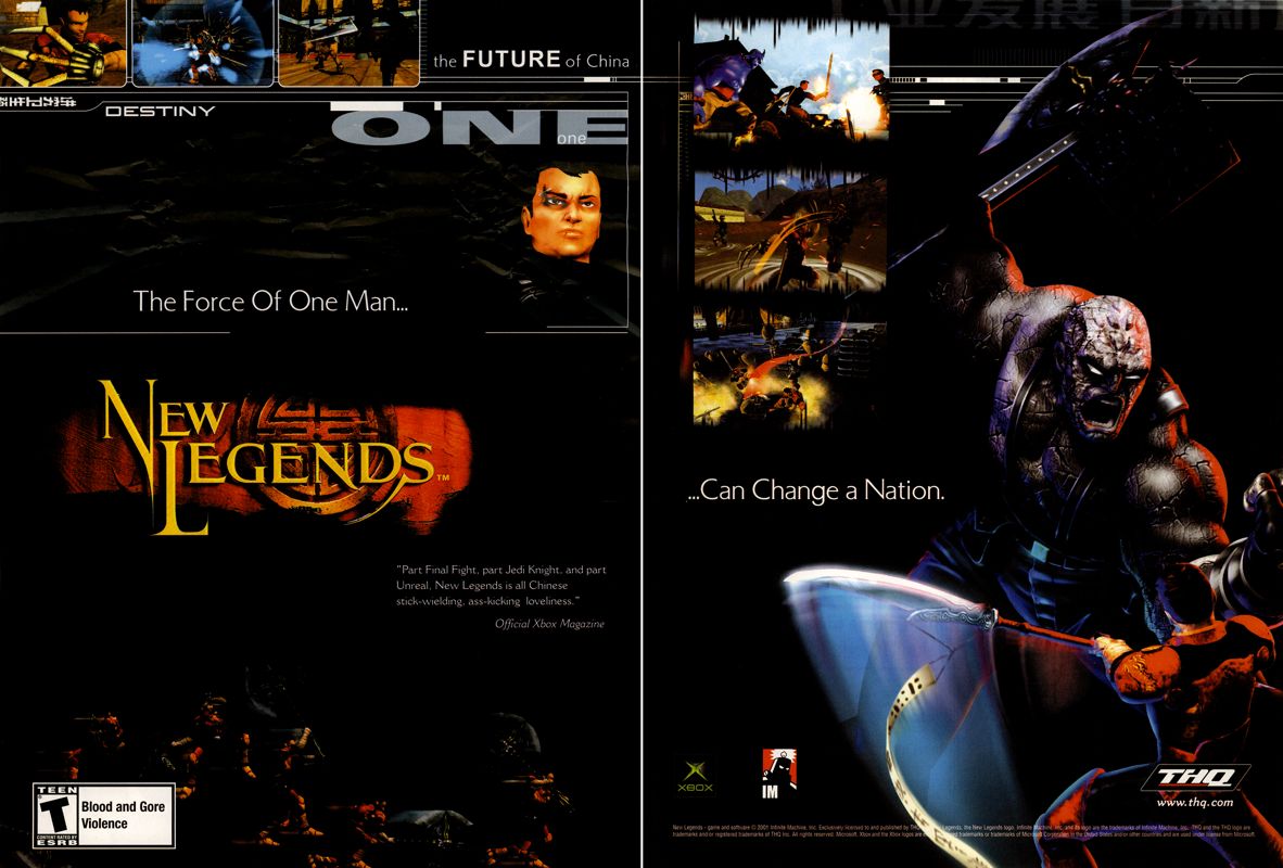 New Legends Magazine Advertisement (Magazine Advertisements): Next Generation (United States), Issue 85 (January 2002)