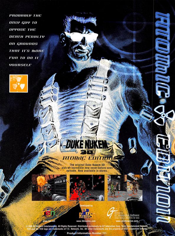 Duke Nukem 3D: Atomic Edition Magazine Advertisement (Magazine Advertisements): boot (United States), Issue #04 (December 1996)