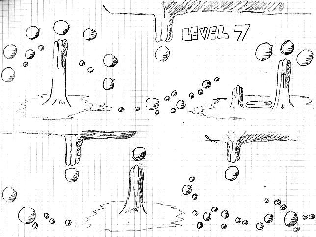 Wizball Concept Art (World of Spectrum > Additional material): Wizball Graphics: Map Page 14 in: Game Additional Material