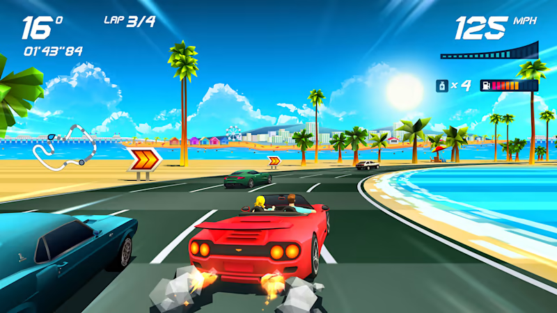 Horizon Chase Turbo: Summer Vibes Screenshot (Nintendo.com)
