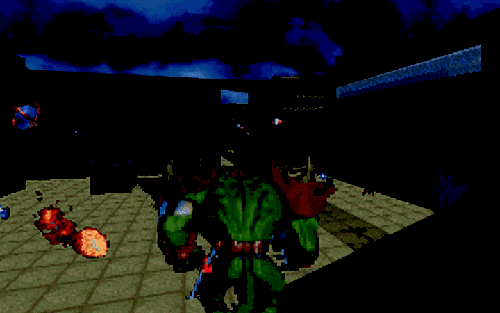 Eradicator Screenshot (OGR review, 1997-01-06): Twice as many weapons as any other action shooter!