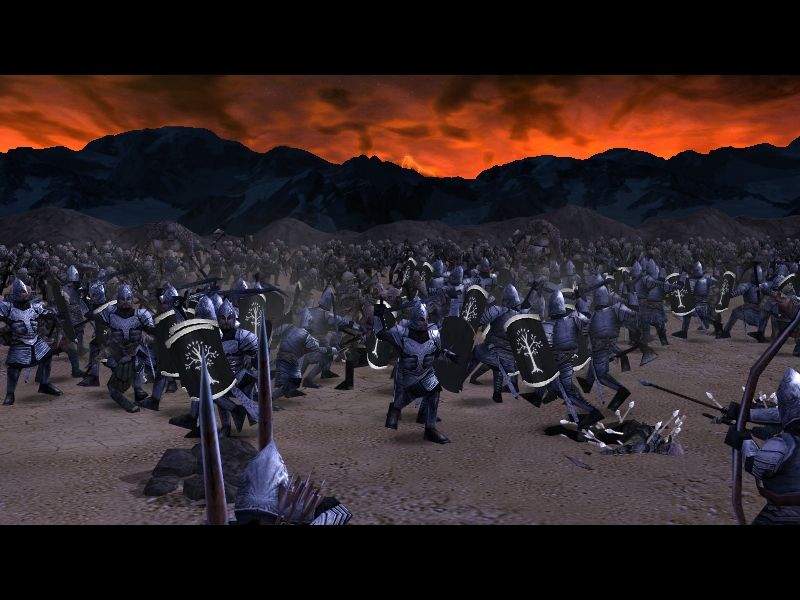The Lord of the Rings: The Battle for Middle-earth Screenshot (Electronic Arts UK Press Extranet, 2003-09-22): Night battle