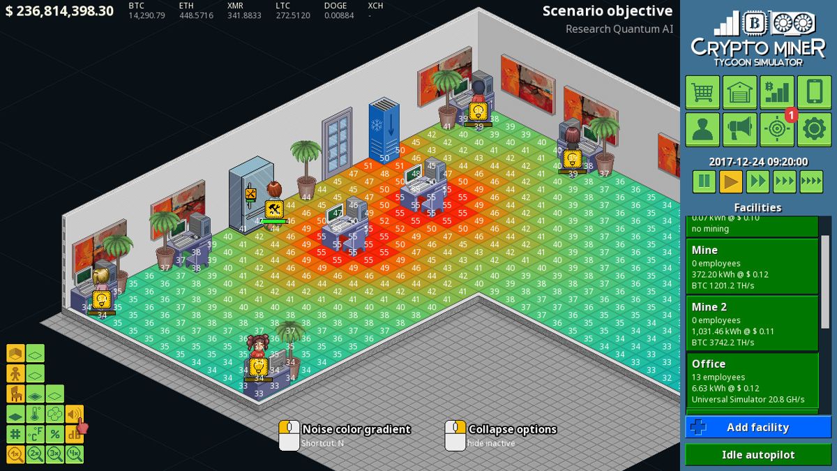 Crypto Miner Tycoon Simulator Screenshot (Steam)