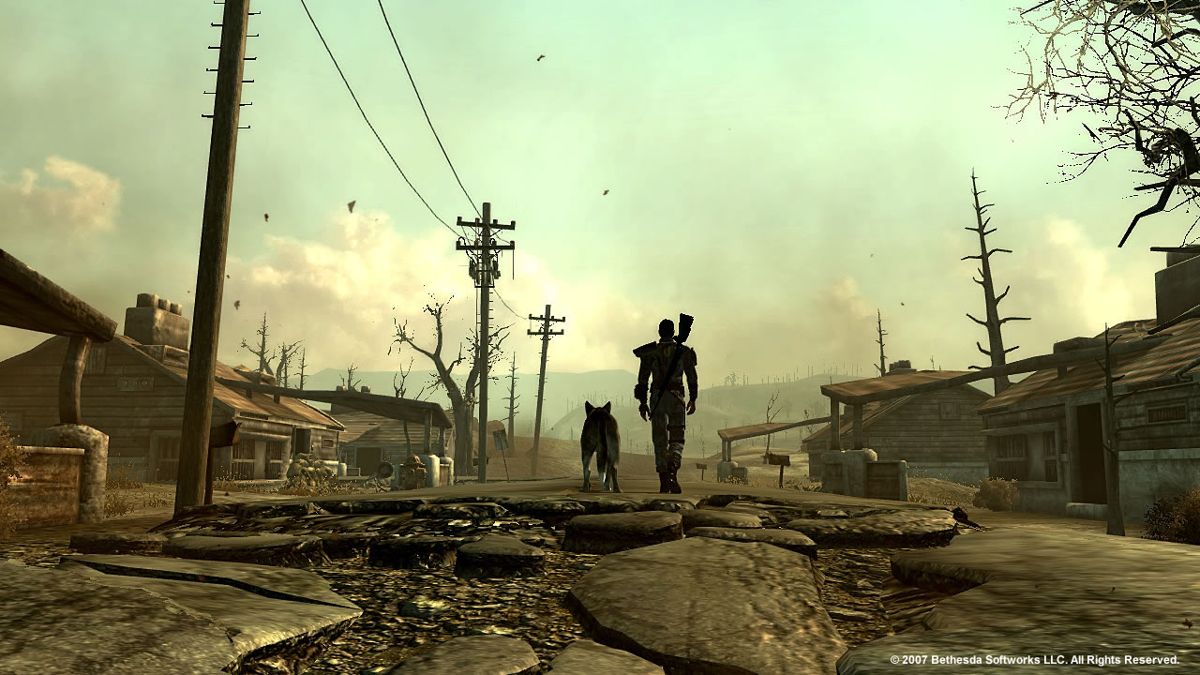 Fallout 3 Screenshot (Zenimax official website (in Japanese) > Screenshots): Scenery set.