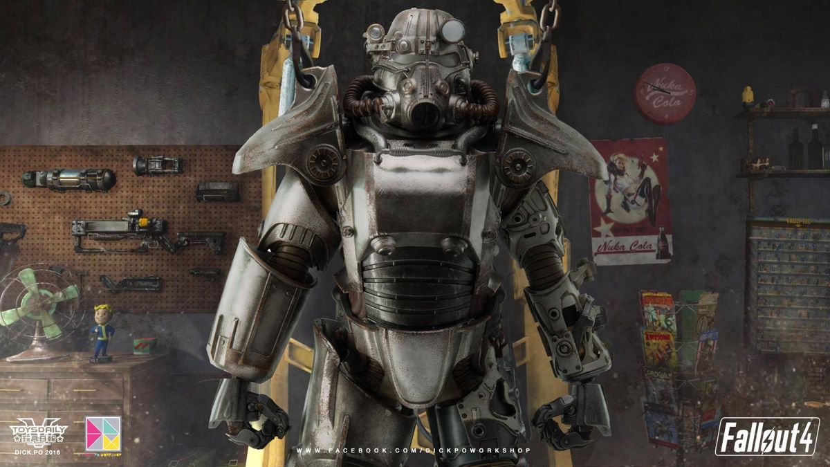 Fallout 4 Wallpaper (threezero facebook album > Fallout 4 T-45 Power Armor Collectible Figure hands-on by Dick.Po)