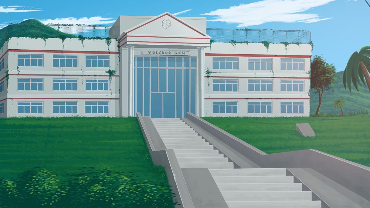 Snoot Game Screenshot (IndieDB): outside school