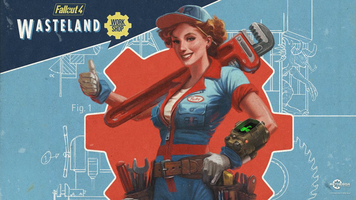 Fallout 4: Wasteland Workshop Wallpaper (fallout4.com, Bethesda's official Fallout website)
