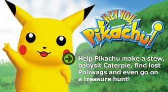Hey You, Pikachu! Logo (Official Game Page - Nintendo.com)