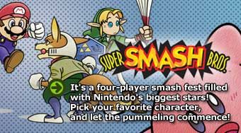 Super Smash Bros. Logo (Official Game Page - Nintendo.com)
