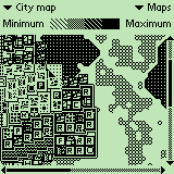SimCity Screenshot (Atelier Software product page (Palm OS))