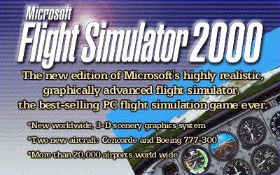 Microsoft Flight Simulator 2000 Screenshot (Advertisement)