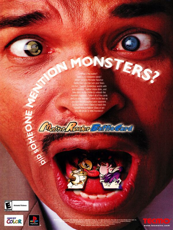 Monster Rancher Battle Card Episode II Magazine Advertisement (Magazine Advertisements): Nintendo Power #138 (November 2000), page 48