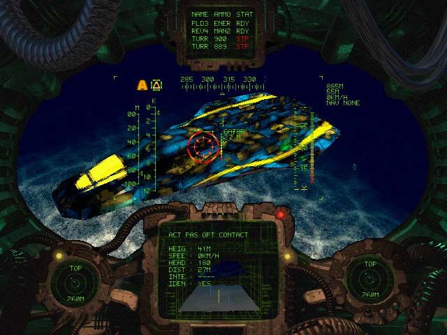 Archimedean Dynasty Screenshot (Blue Byte website preview, 1996): Cockpit 1