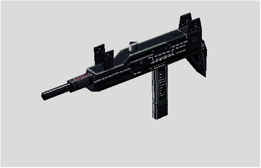 Malice: 23rd Century Ultraconversion for Quake Other (Official website, 1998): the uzi In-game weapon model