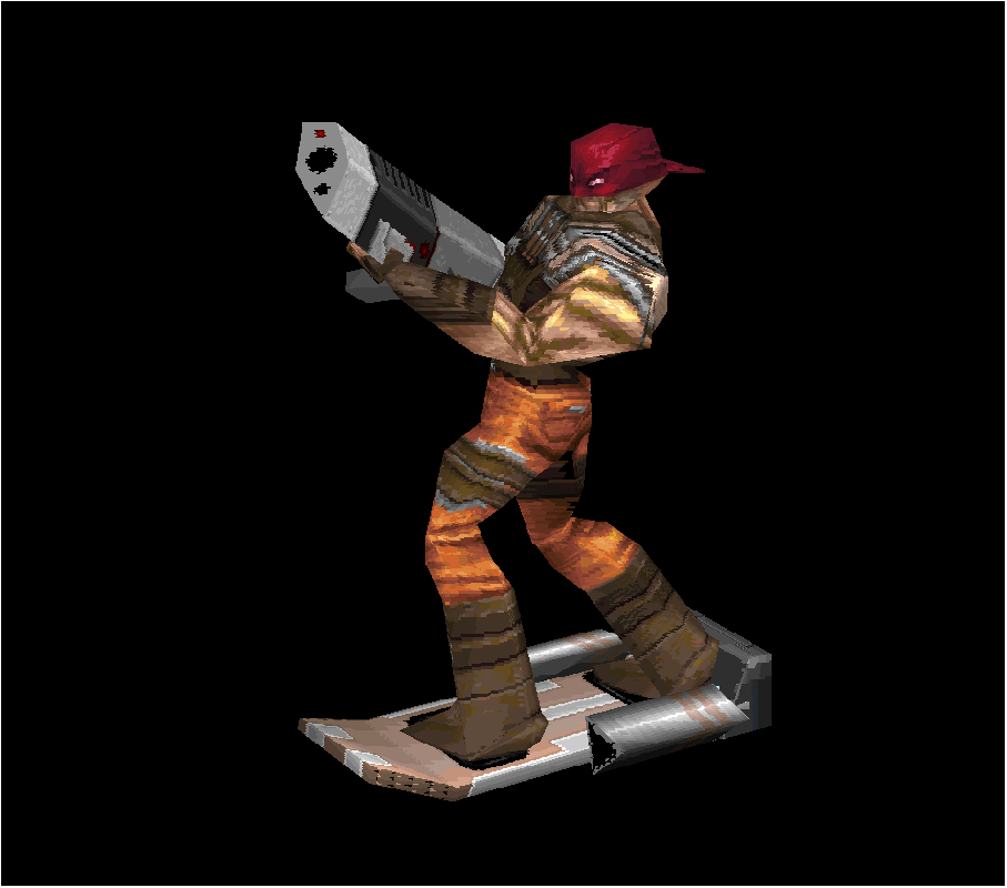 Malice: 23rd Century Ultraconversion for Quake Other (Official website, 1998): surfin' the halls In-game player character model