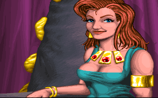 Flight of the Amazon Queen Screenshot (Gee Whiz! Entertainment website, 1998): Princess Azura. Yes she really is a princess.