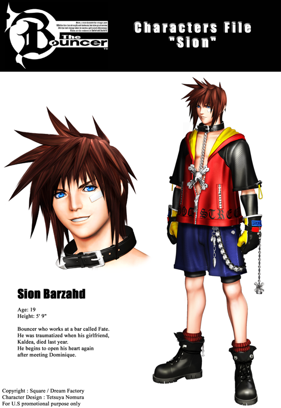 The Bouncer Render (The Bouncer Press Kit): Characters File: Sion Barzahd
