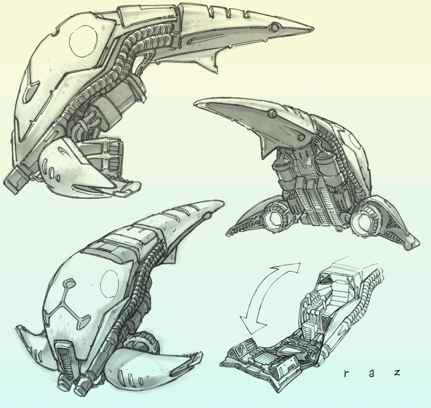 RTX: Red Rock Concept Art (RTX Red Rock Art Asset disc): Alien speedster