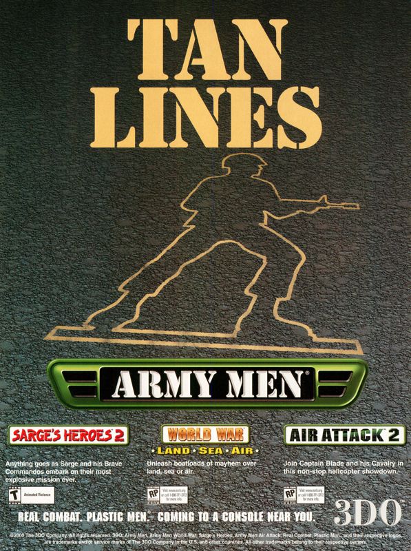 Army Men: World War - Land Sea Air Magazine Advertisement (Magazine Advertisements): Nintendo Power #136 (September 2000), page 59
