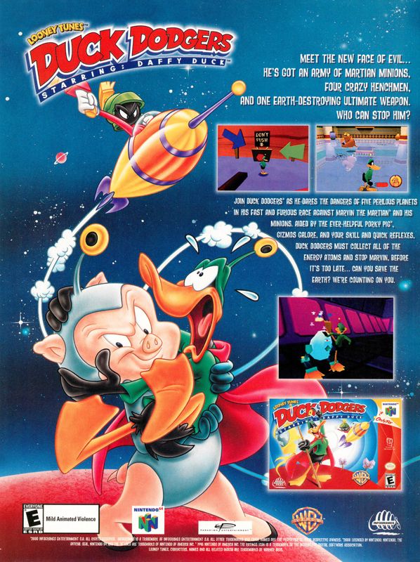 Looney Tunes: Duck Dodgers - Starring Daffy Duck Magazine Advertisement (Magazine Advertisements): Nintendo Power #136 (September 2000), page 83