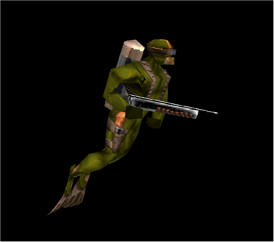 Malice: 23rd Century Ultraconversion for Quake Other (Official website, 1998): frogman In-game enemy model