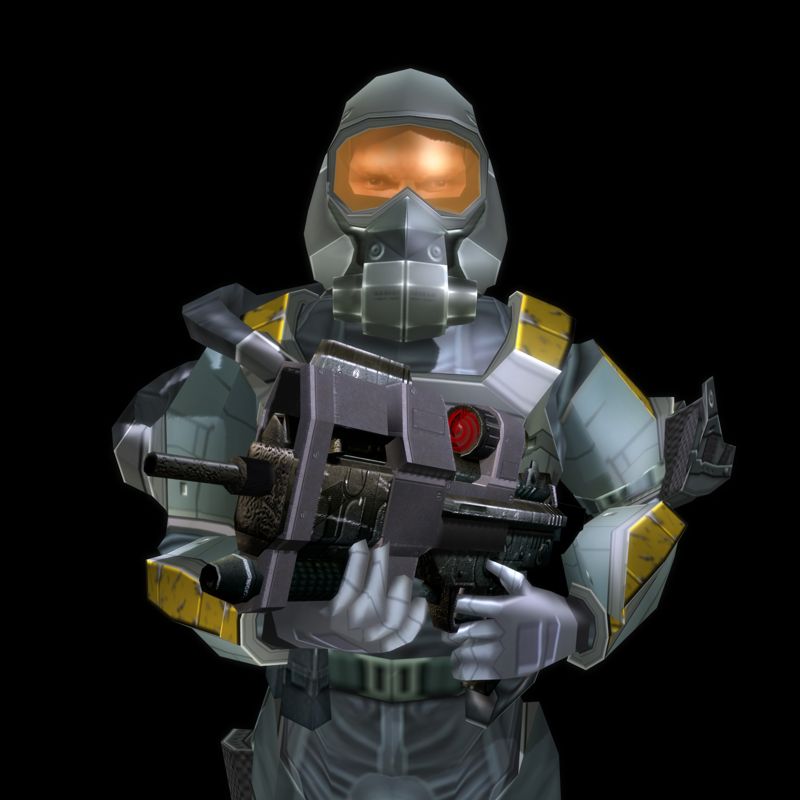 Area-51 Render (Midway E3 2004 Press Kit): Hazmat Guy Standing 2