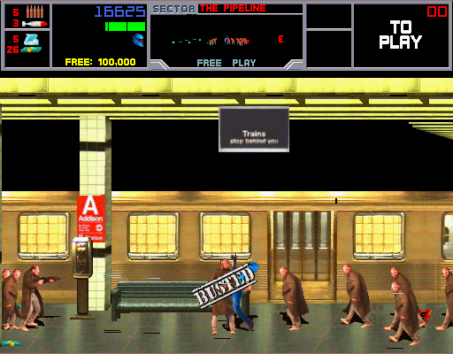 Midway Arcade Treasures 2 Screenshot (Midway E3 2004 Press Kit): NARC Gameplay BUSTED