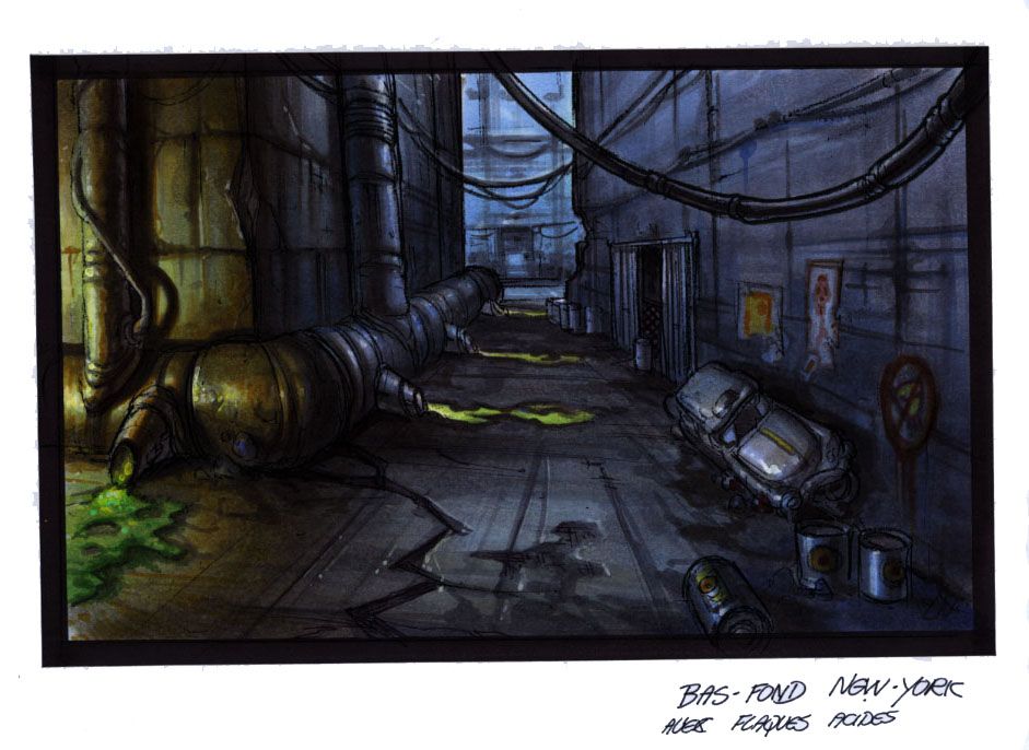 The Fifth Element Concept Art (The Fifth Element WIP Kit): New York