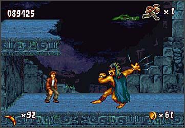 Pitfall: The Mayan Adventure Screenshot (Activision website, 1996): The deadly Jaguar Man
