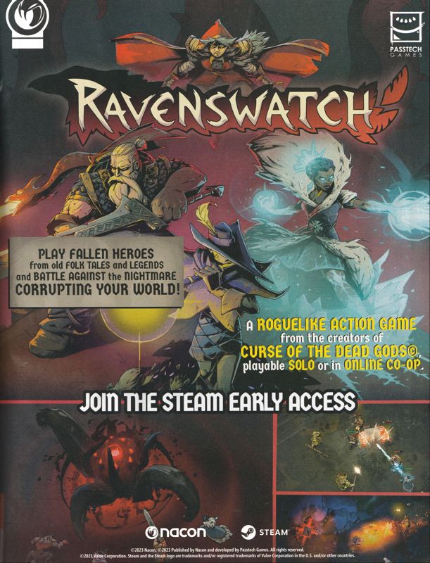 Ravenswatch Magazine Advertisement (Magazine Advertisements): Retro Gamer (United Kingdom), Issue 250