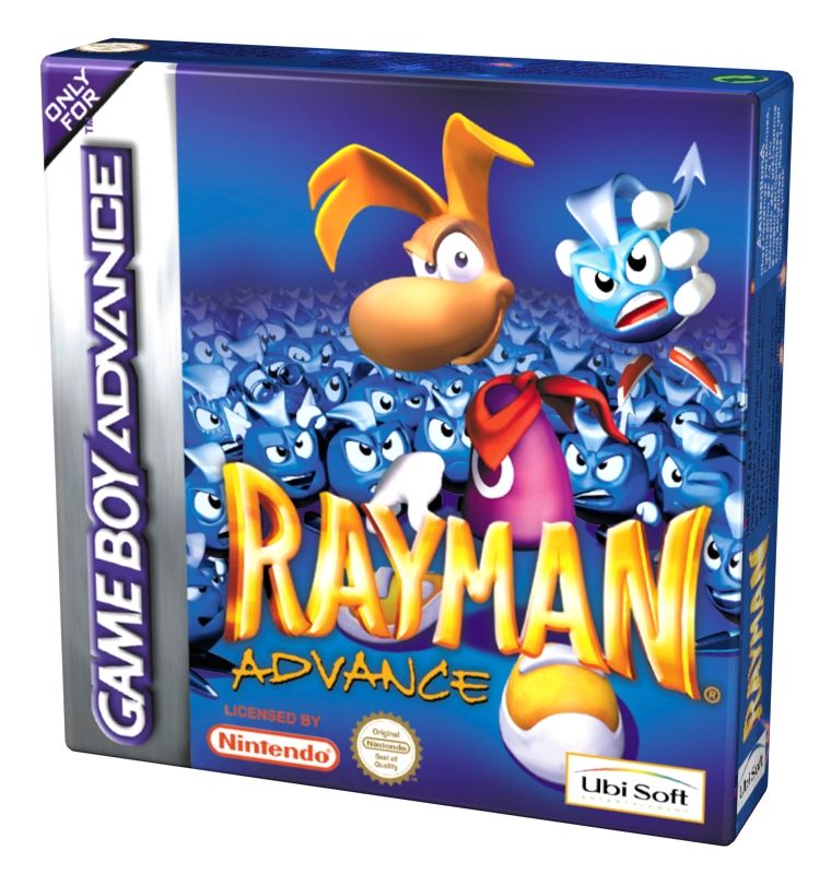 Rayman Other (Rayman Advance CD press kit): 3D box Rayman GBA