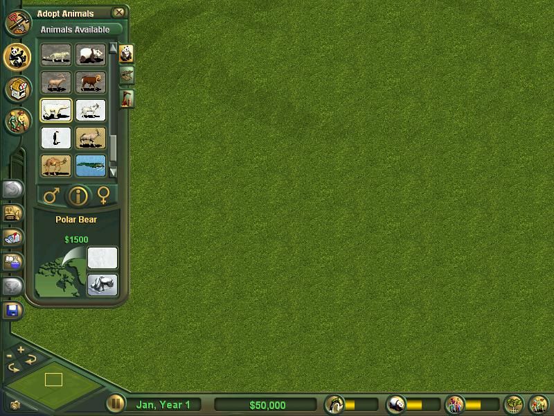 Zoo Tycoon: Complete Collection Screenshot (Zoo Tycoon Press Kit): Adopt Animal Pane 8x6