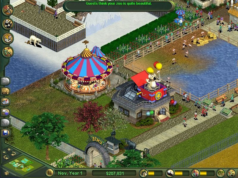 Zoo Tycoon: Complete Collection Screenshot (Zoo Tycoon Press Kit): Gift Shop, Zoo Entrance & Rides
