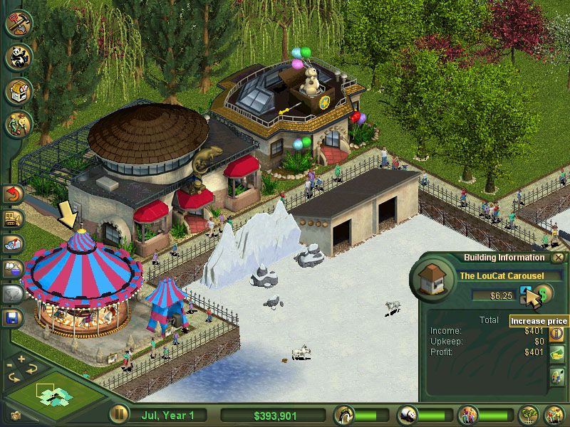 Zoo Tycoon: Complete Collection Screenshot (Zoo Tycoon Press Kit): Gift Shop-Carousel-Reptile House